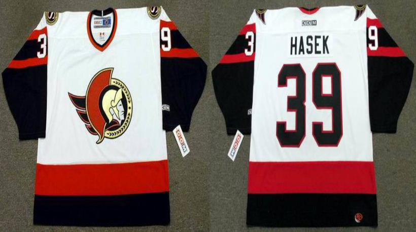 2019 Men Ottawa Senators #39 Hasek white CCM NHL jerseys